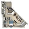Windsor Kensington Place 1 bedroom 1 bath furnished floor plan apartment in Woodbridge VA Windsor Kensington Place 1 bedroom 1 bath furnished floor plan apartment in Woodbridge VA at Kensington Place, Woodbridge